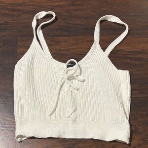 Forever 21 White Knit Women's Top